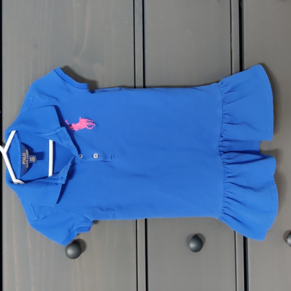Ralph Lauren girls size 4/4T polo dress blue